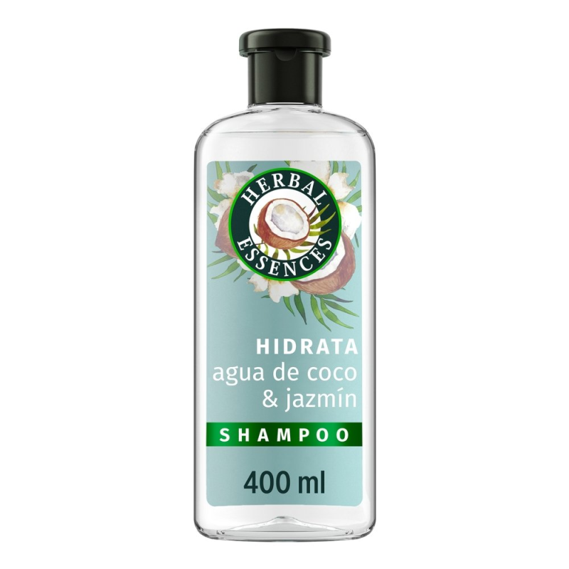 Shampoo Agua de Coco y Jazmín Herbal Essences 400 ml | BellaSkin